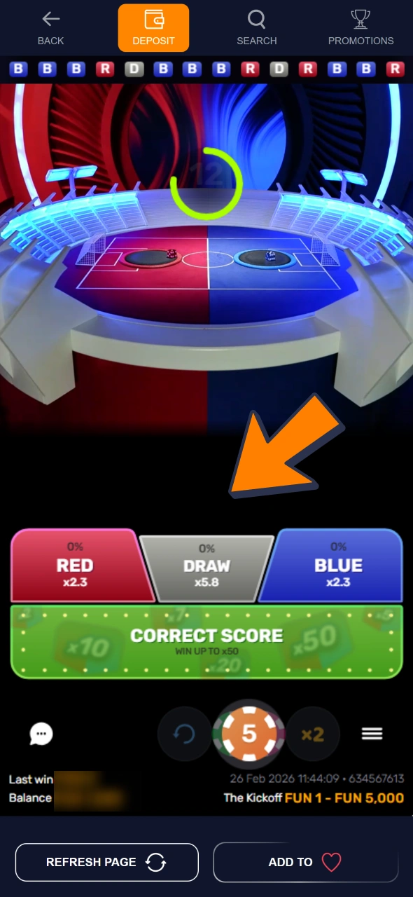 Watch live and start playing at Bass WIn live casino.