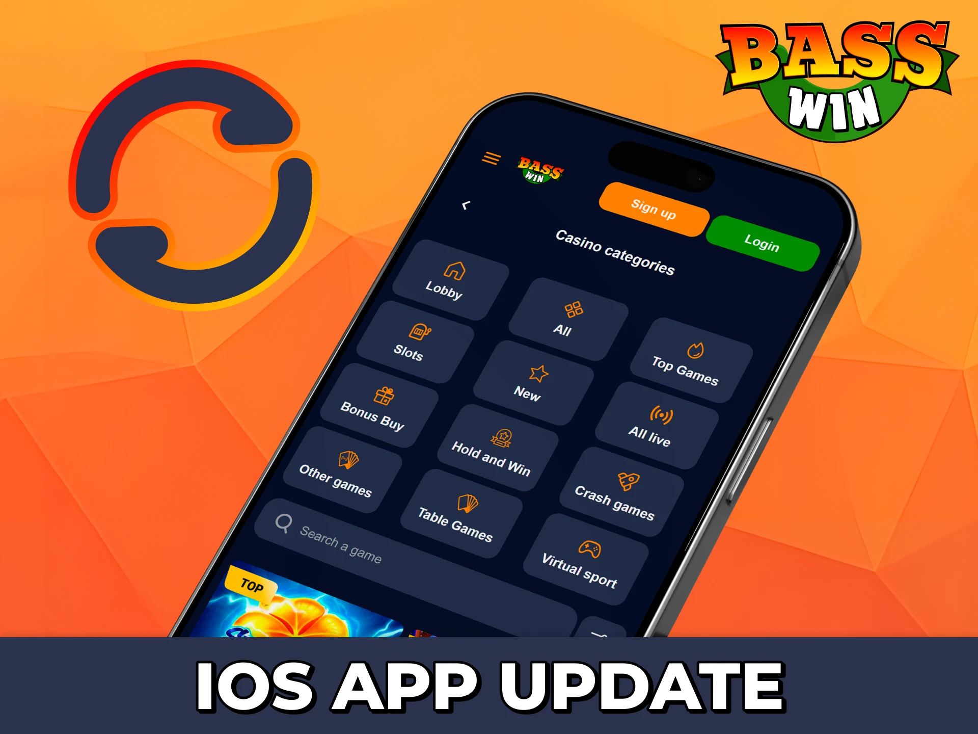 Access always up-to-date Bass Win app at your iOS.