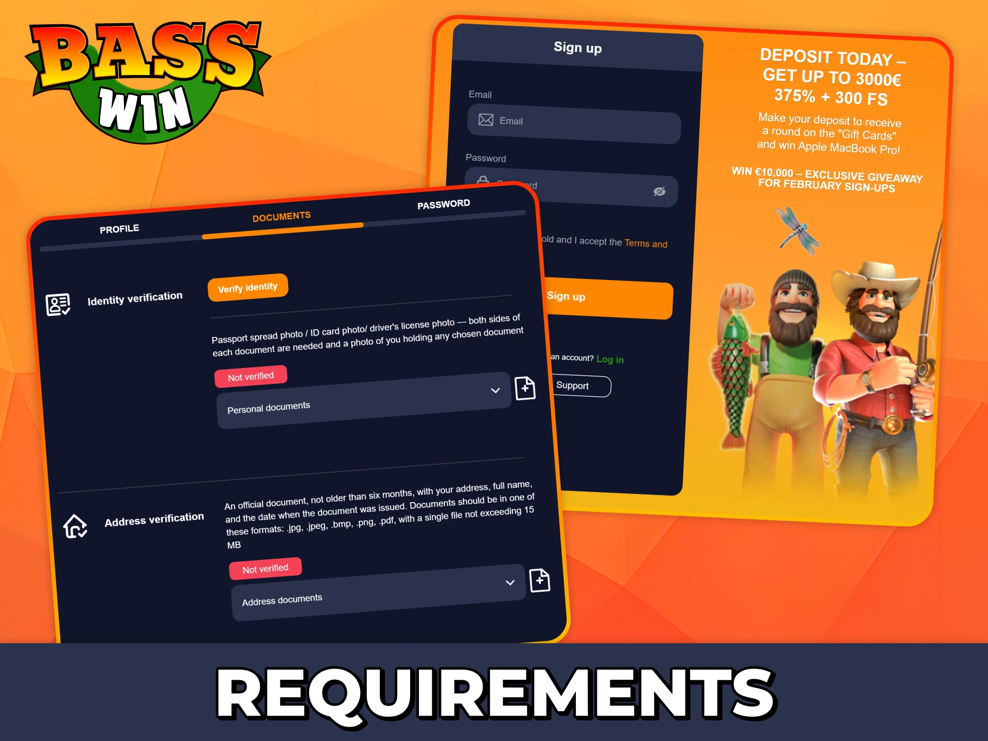 Read about Bass Win regitration requirements.