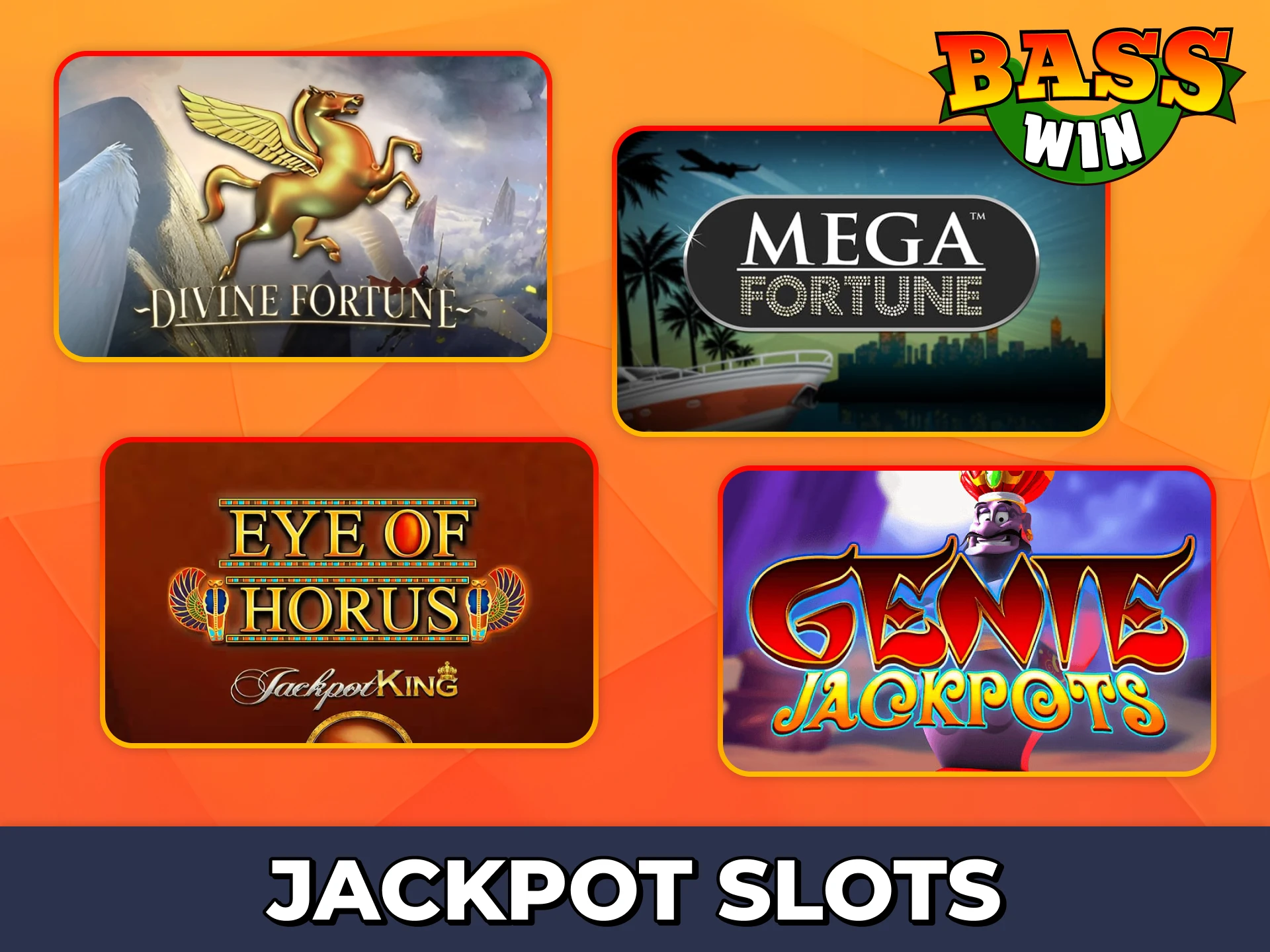 Try your luck to win jackpots at Bass Win casino.