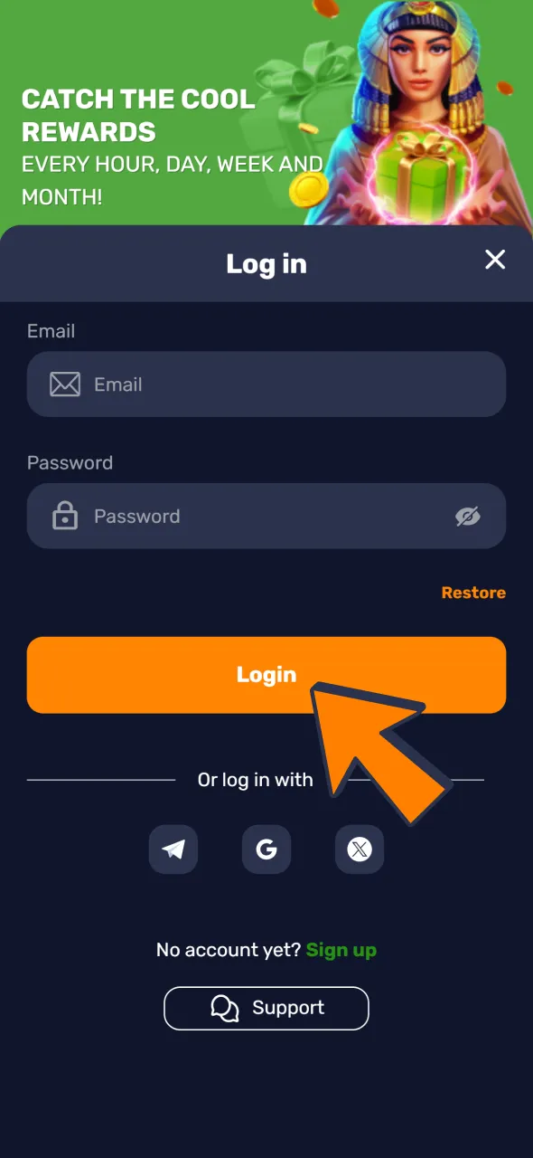 Enter your Bass Win credentials to access the betting platform.
