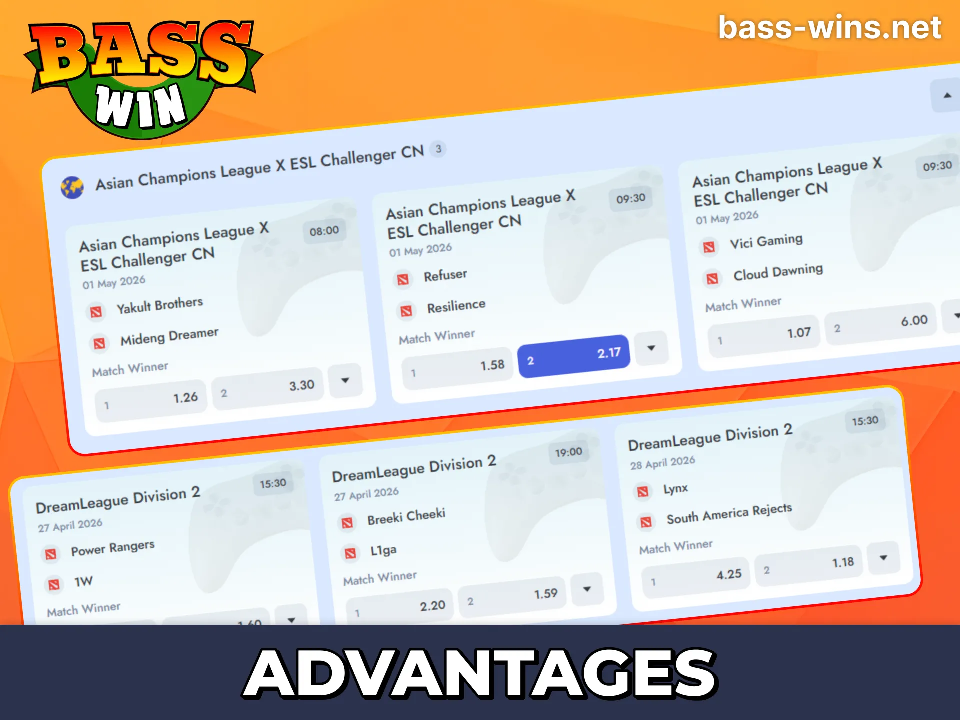 Claim a massive esports welcome bonus at Bass Win UK.