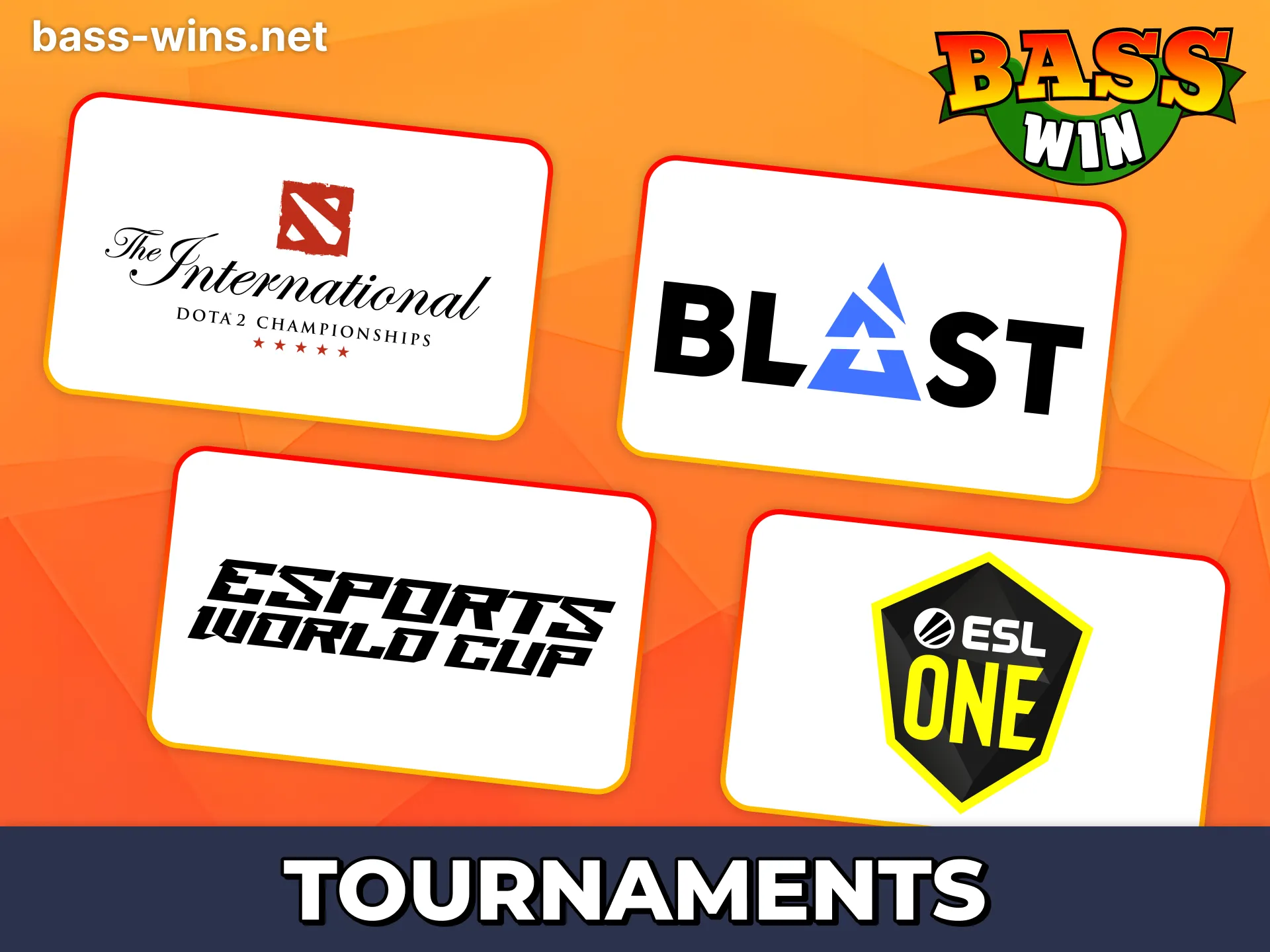 Live Dota tournament odds with the Bass Win app.