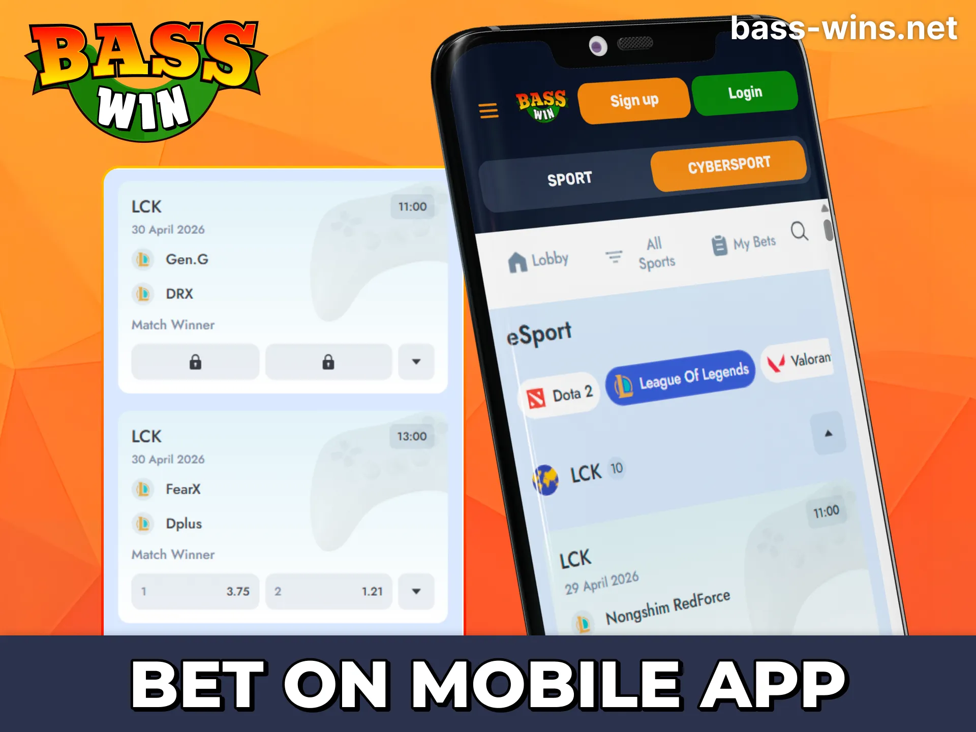 Get the Bass Win Android APK for League of Legends odds.